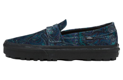 Vans Loafer Velvet Paisley Blue / Green