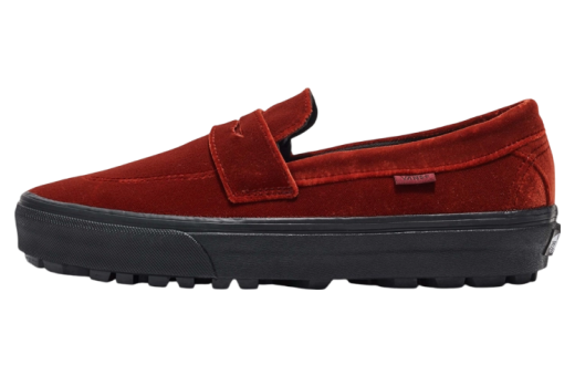 Vans Loafer Velvet Port Red