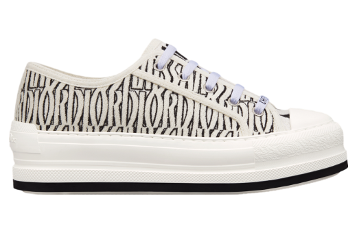 Walk n Dior Platform WMNS Embroidered Cotton / White