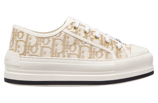 Walk n Dior Platform WMNS Gold / Tone Oblique Cotton