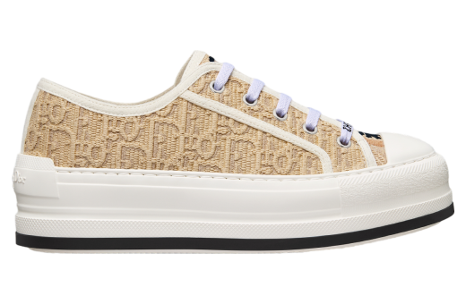 Walk n Dior Platform WMNS Natural Raffia / Effect Cotton Embroidered