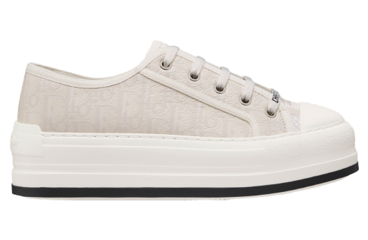 Walk n Dior Platform WMNS White Calfskin Textured / Oblique Motif