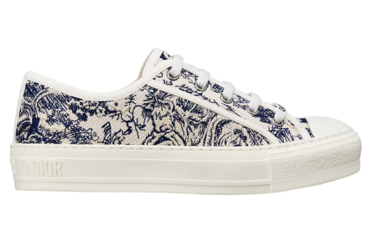 Walk n Dior WMNS Blue Toile De Jouy Embroidered Cotton