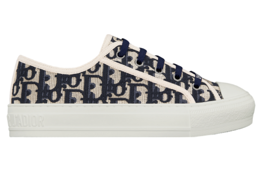 Walk n Dior WMNS Deep Blue Oblique Embroidered Cotton